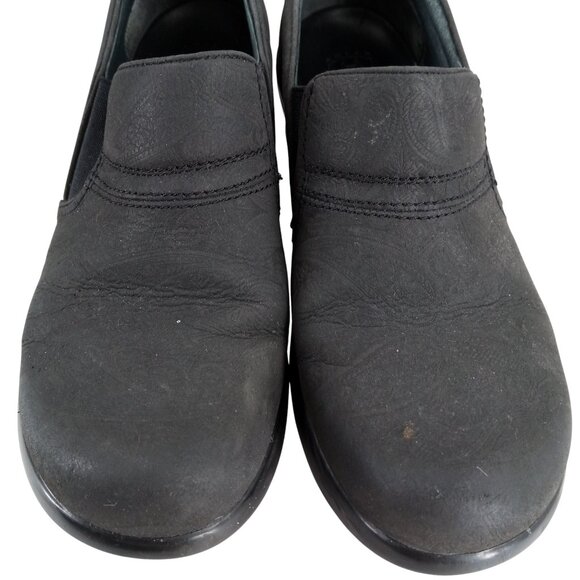 Ariat Expert Clog Black Wedge Leather Paisley Size 7 Comfort Western Slip On - Picture 3 of 15